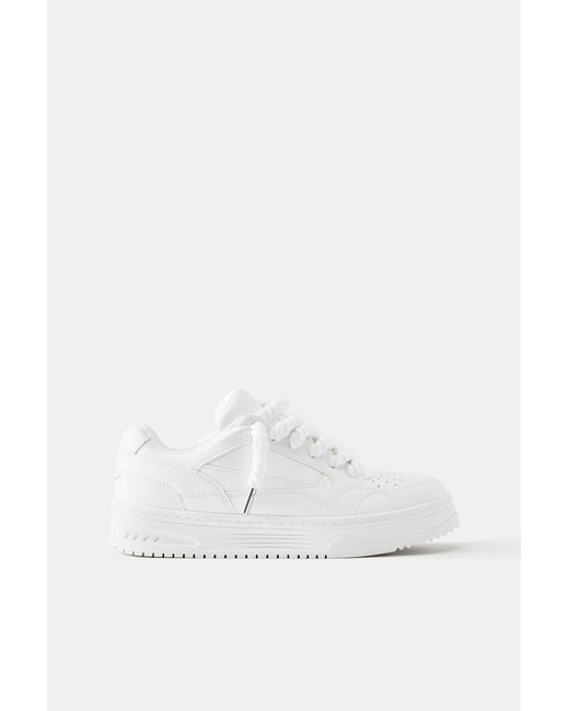 Sneaker Stwd Con Lacci di Pull&Bear in White da Uomo