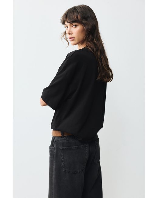 Pull&Bear Blue Oversize Short Sleeve T-Shirt