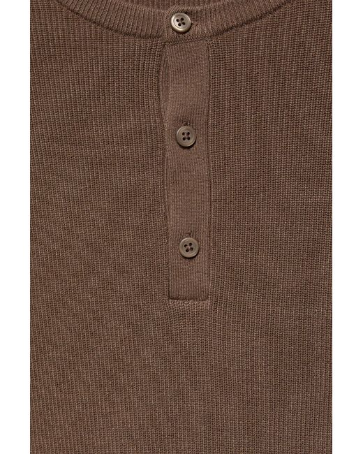 Pull Col Henley Pull&Bear pour homme en coloris Brown