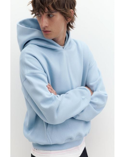 Pull&Bear Blue Boxy Hoodie for men