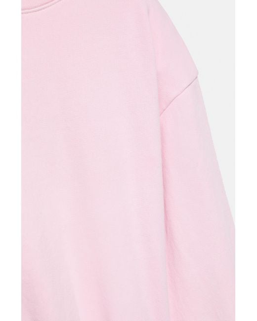 Sweat Cropped Col Rond Pull&Bear en coloris Pink
