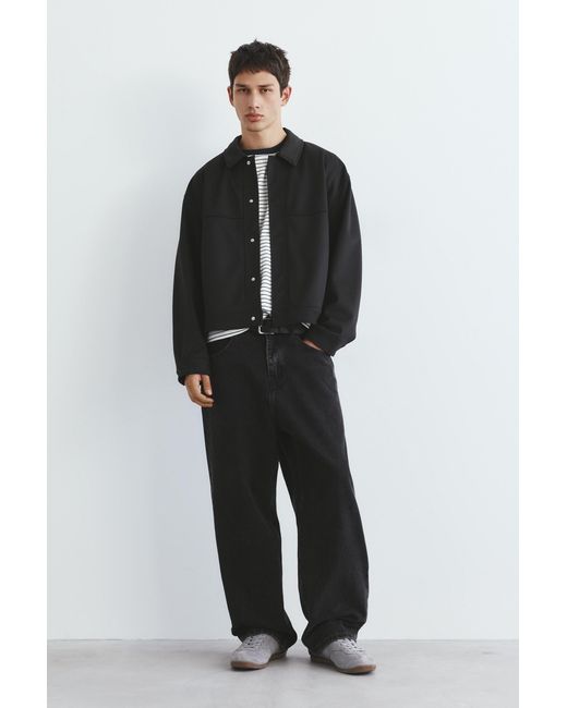 Pull&Bear Gray Textured Jacket for men