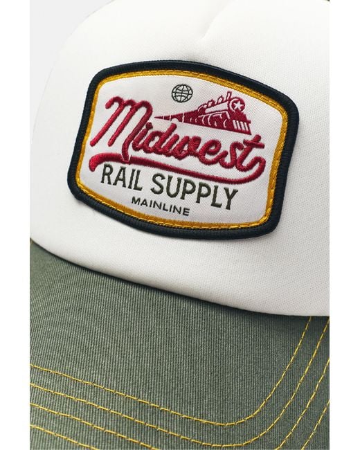 Pull&Bear Midwest Trucker Cap in Gray für Herren