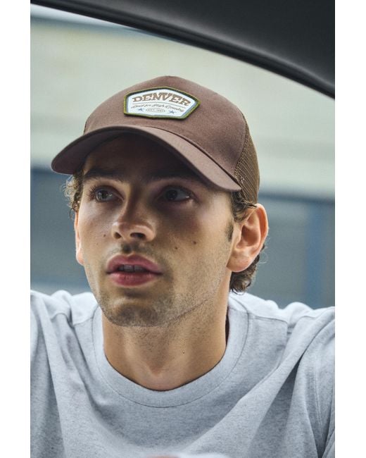 Cappello Trucker Denver di Pull&Bear in Brown da Uomo