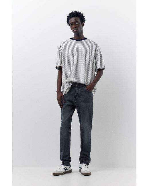 Pull&Bear Blue Slim Fit Jeans for men