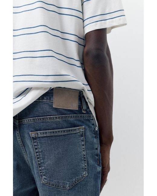 Pull&Bear Blue Slim Fit Jeans for men