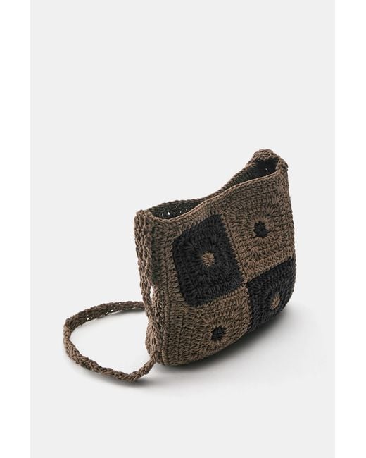 Borsa A Tracolla Crochet di Pull&Bear in Black da Uomo
