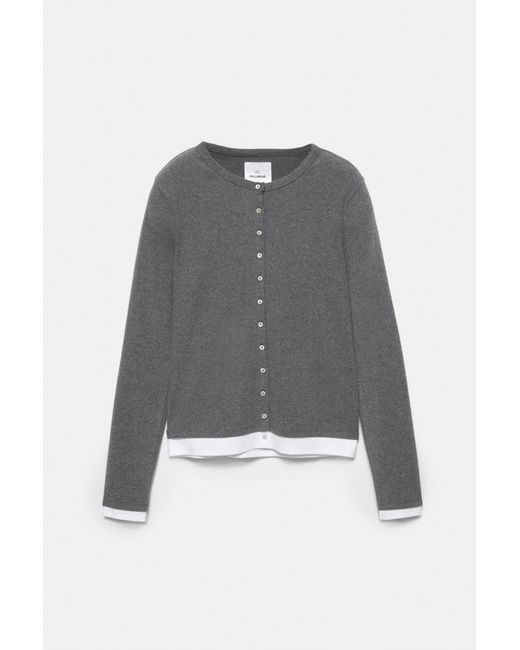 Pull&Bear Gray Soft Touch Button Jacket