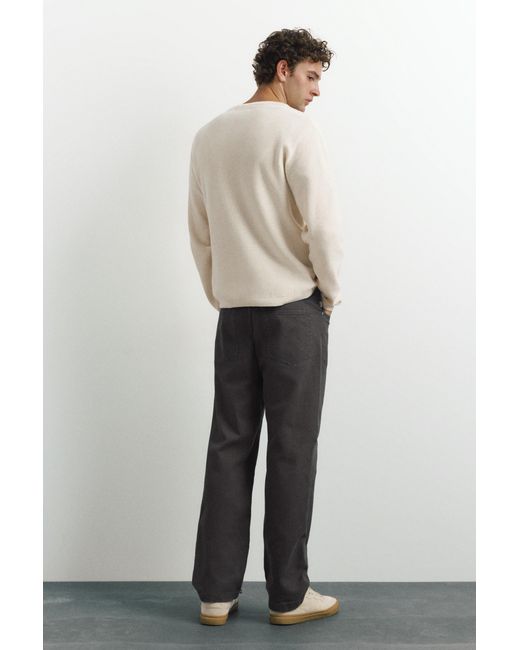 Pull Col Tunisien Pull&Bear pour homme en coloris Natural