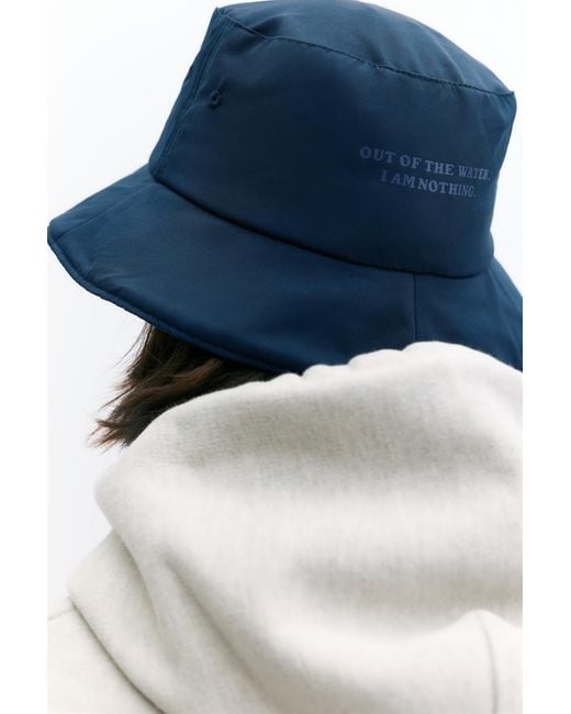Pull&Bear Blue Pleasures X Stwd Bucket Hat for men