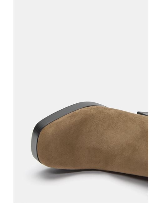 Pull&Bear Blue Platform High-Heel Ankle Boots