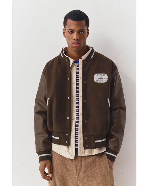 Pull&Bear Brown Bomber Jacket for men