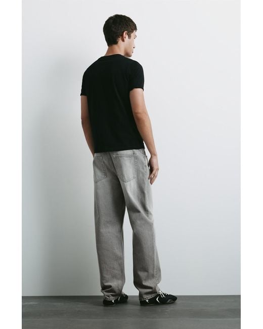 Pull&Bear Straight Fit Jeans in het Gray voor heren