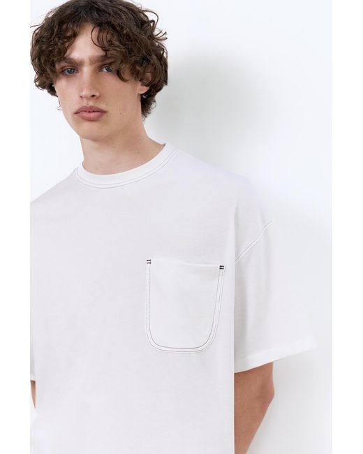 Pull&Bear Multicolor Boxy T-Shirt With Pocket for men