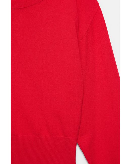 Pullover Con Collo Asimmetrico di Pull&Bear in Red