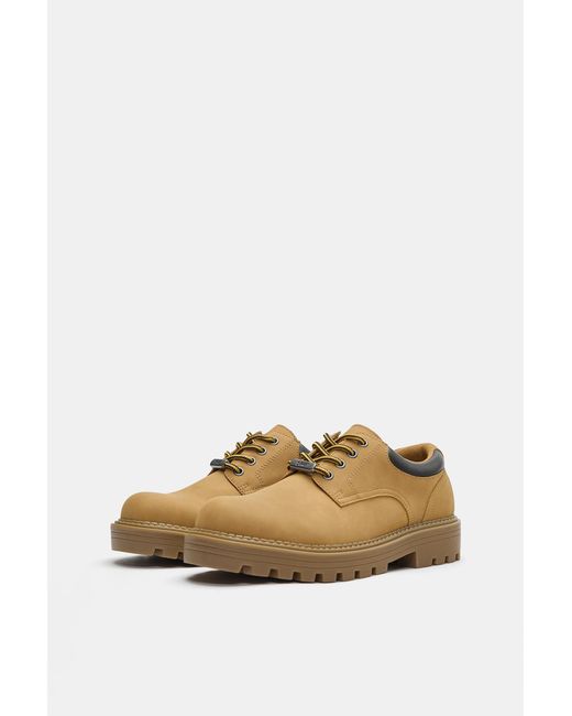 Pull&Bear Multicolor Stwd Lace-Up Shoes for men