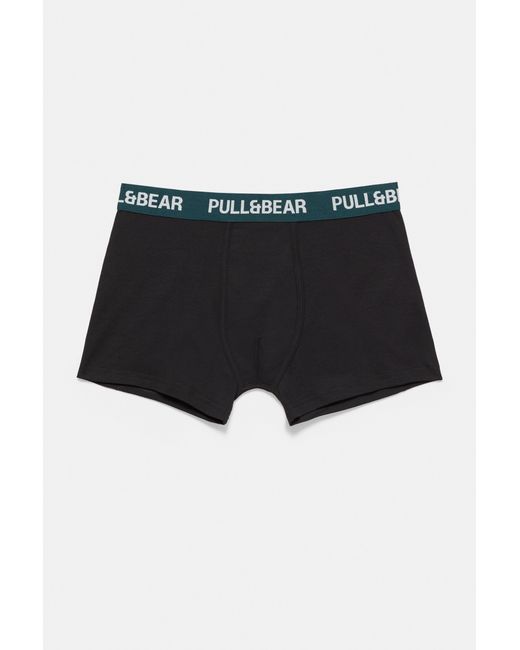 Pack 3 Boxer di Pull&Bear in Black da Uomo