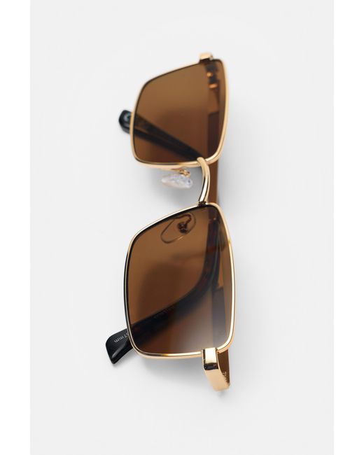 Pull&Bear White Metallic Sunglasses for men