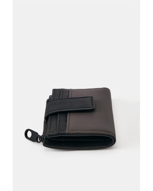 Pull&Bear Gecoate Portemonnee in het Black voor heren