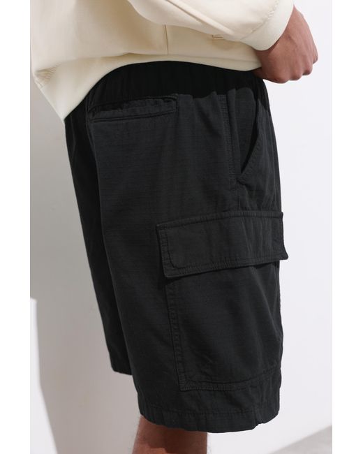 Pull&Bear Blue Ripstop Cargo Bermuda Shorts for men