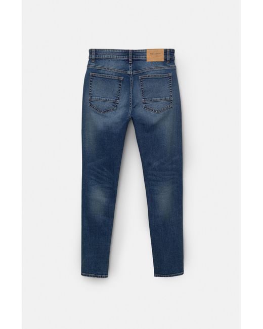 Pull&Bear Basic Skinny Jeans in het Blue voor heren