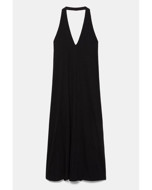 Pull&Bear Blue Halter Midi Dress