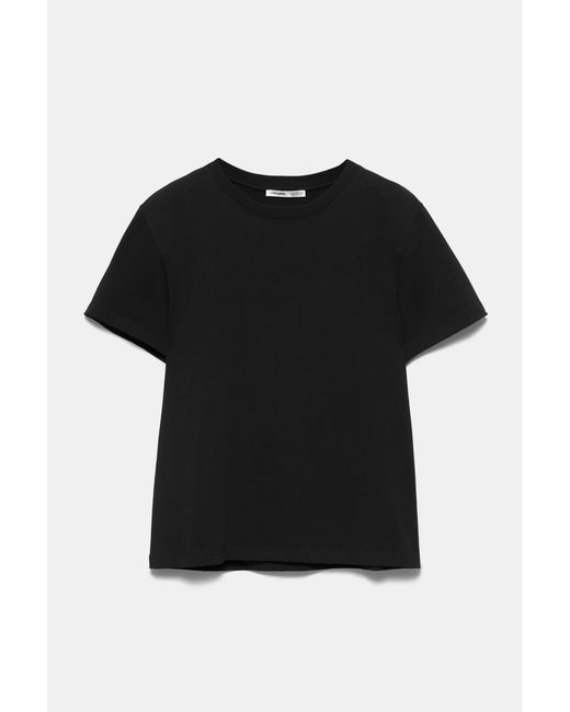 Pull&Bear Black Short Sleeve T-Shirt 100% Cotton