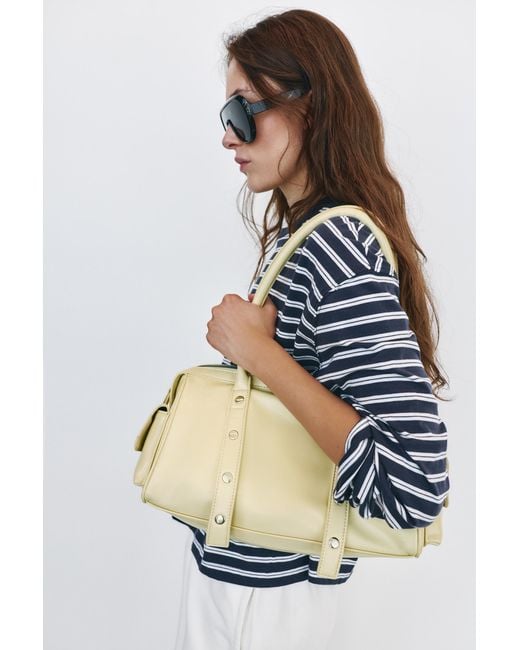 Borsa A Spalla Con Borchie di Pull&Bear in Blue