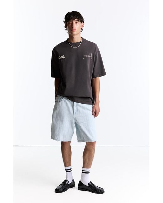 Pull&Bear Black Metallica T-Shirt for men