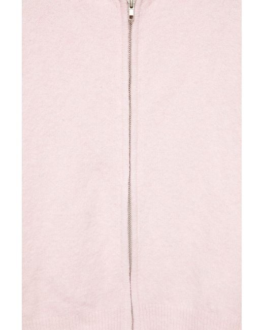 Pull&Bear Pink Zip-Up Hooded Cardigan