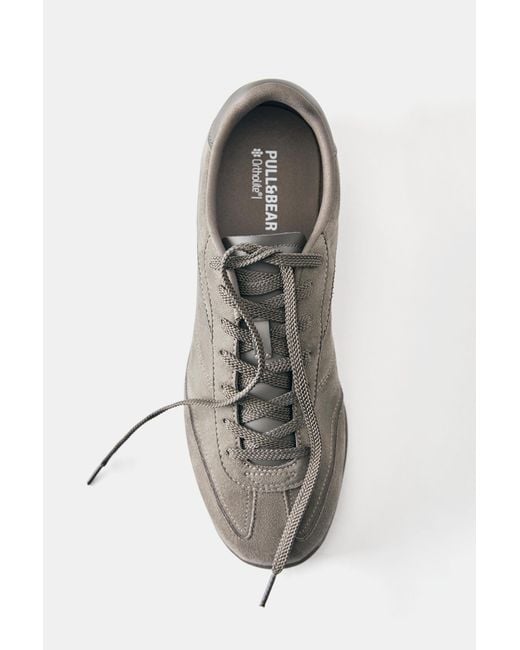 Sneakers Slim di Pull&Bear in Gray da Uomo
