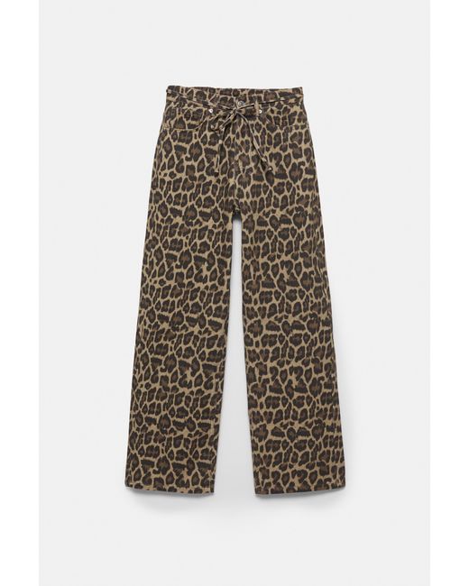 Pull&Bear Multicolor Print Jeans With Drawstring