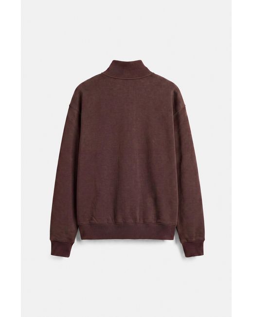 Sweat Col Zippé Pull&Bear pour homme en coloris Red