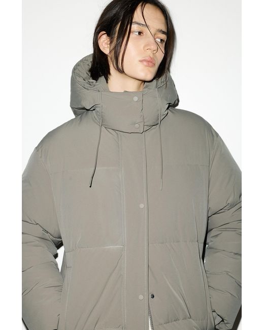 Pull&Bear Multicolor Water-Repellent Quilted Coat