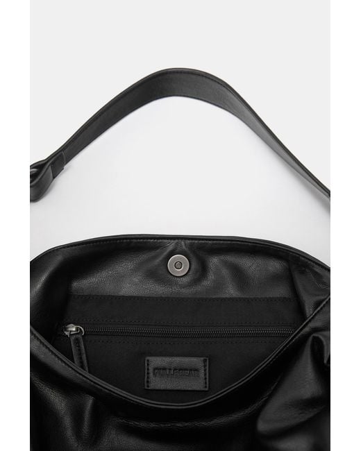 Pull&Bear Black Ring Tote Bag