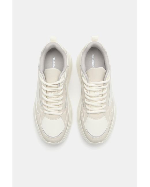 Pull&Bear Black Chunky Trainers