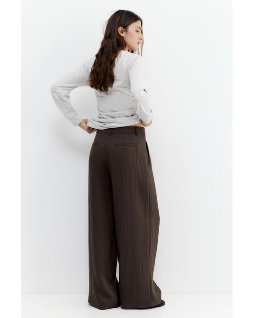 Pull&Bear Brown Darted Smart Trousers