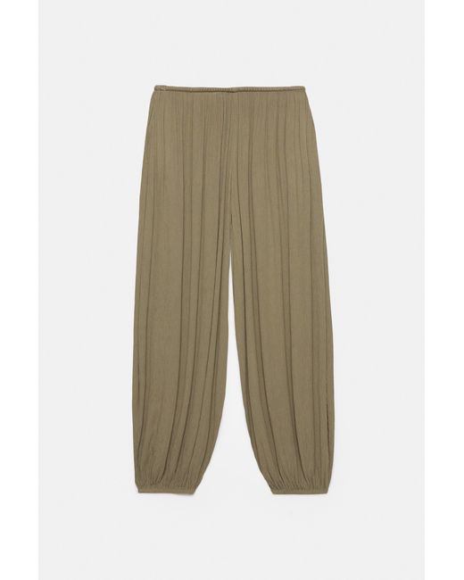 Pull&Bear Mousseline Pofbroek in het Green
