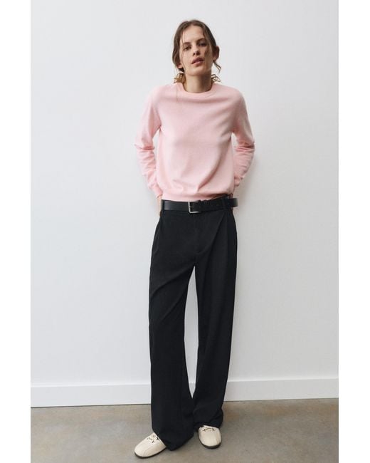 Pull&Bear Pink Regular Fit Jumper
