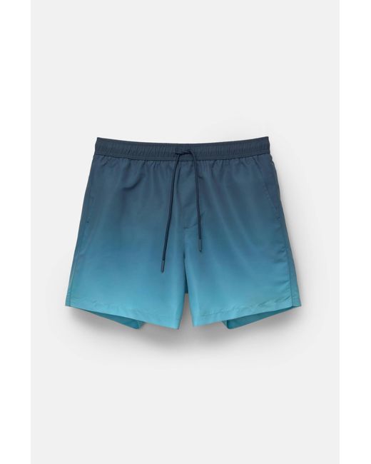 Pull&Bear Badeshorts Mit Farbverlauf in Blue für Herren