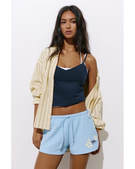 Short Texture Floreale di Pull&Bear in Blue