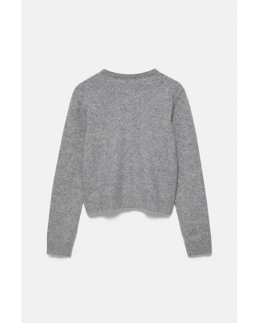 Pull&Bear Gray Soft Knit Cardigan