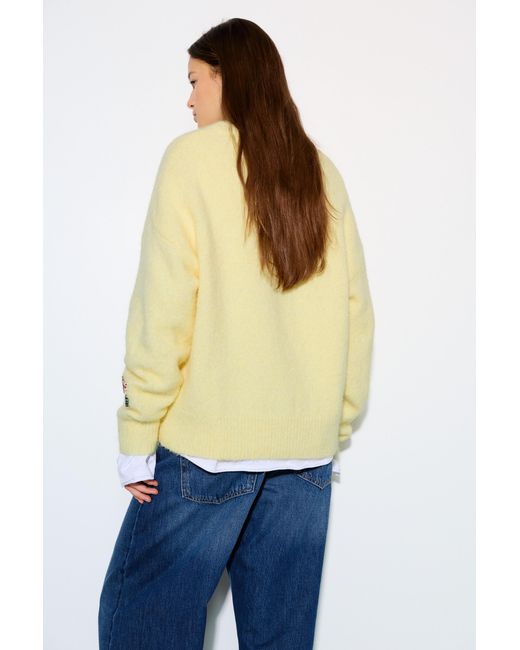 Pull&Bear Natural Basic-Pullover Mit Rundausschnitt