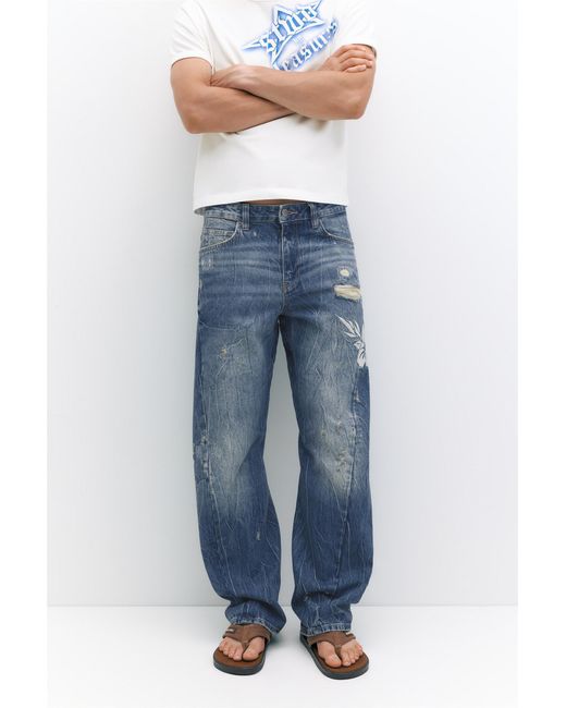 Pull&Bear Blue Pleasures X Stwd Jeans for men