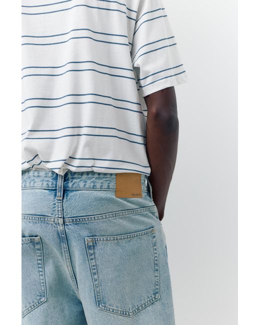 Pull&Bear Blue Baggy Jeans for men