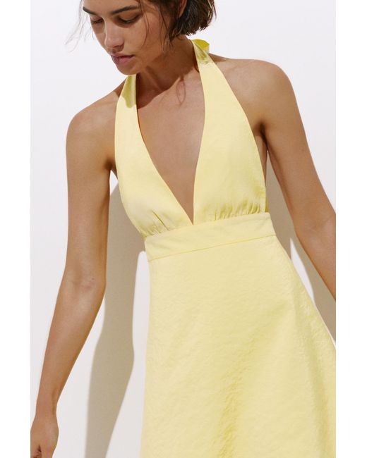 Pull&Bear Korte Halterjurk in het Yellow