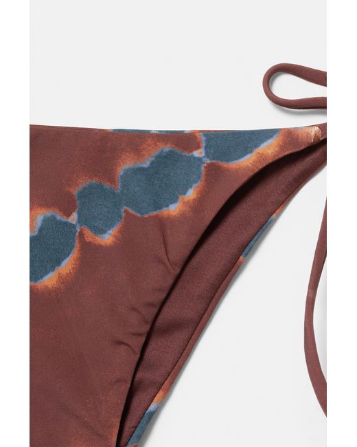 Pull&Bear Black Tie-Dye Bikini Bottoms