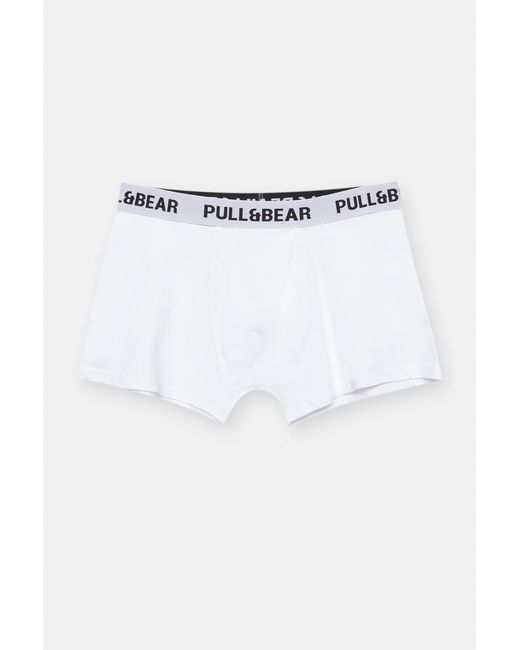 Pull&Bear White Pack Of 3 Boxers for men