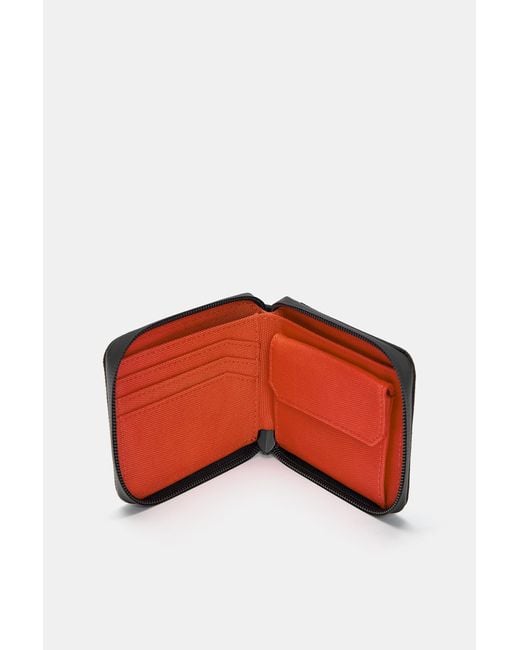 Pull&Bear Black Nylon Stwd Wallet for men