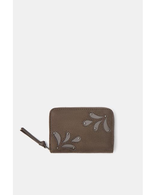 Pull&Bear Gray Embellished Wallet